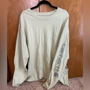 Women’s Carhartt Sage Green Long Sleeve Tee